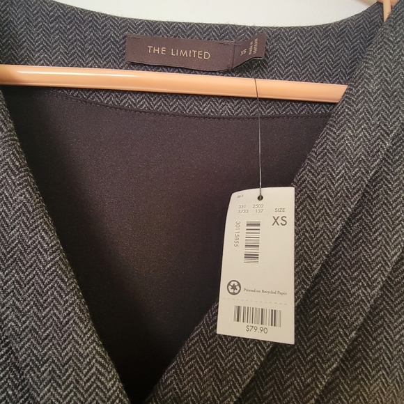 THE LIMITED V-Neck Grey Sheath Dress Size XS - Picture 3 of 9